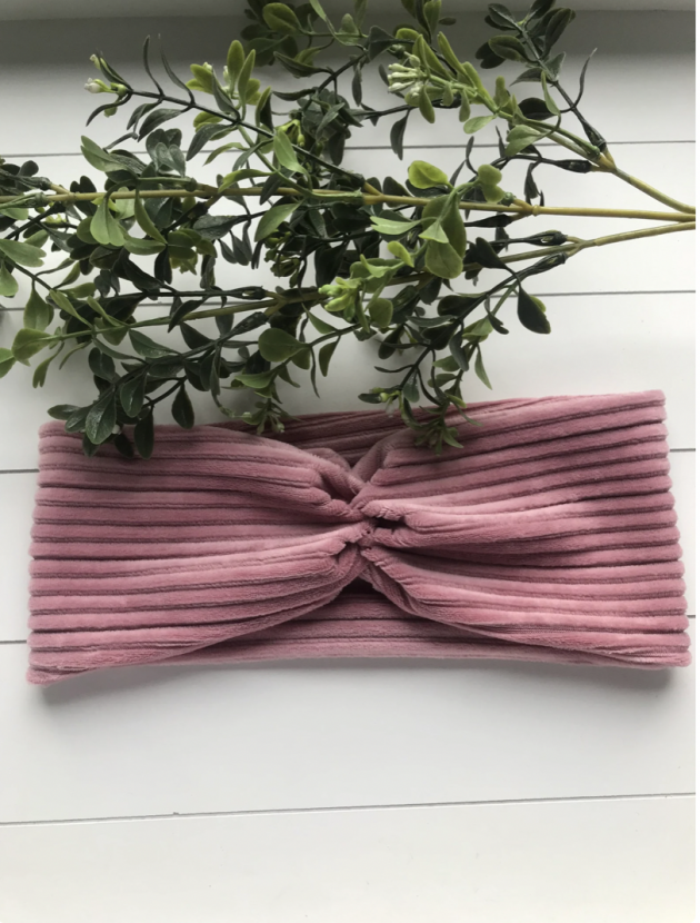 Haarband Cord Altrosa – Bild 2