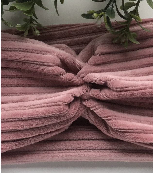 Haarband Cord Altrosa – Bild 4