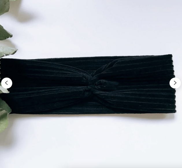 Haarband Cord black