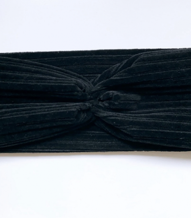 Haarband Cord black – Bild 3