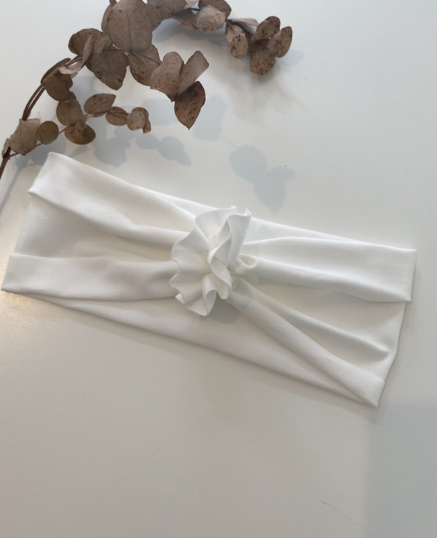 Haarband offwhite Flower-Design