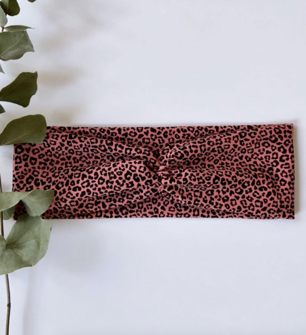 Haarband rosa Leo