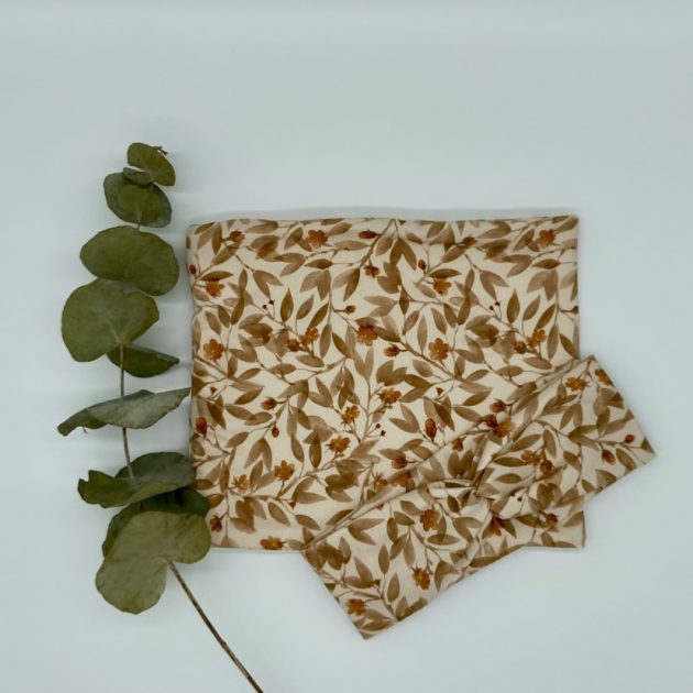 Loop Set aus Vlies und Blumenmuster Jersey – Bild 5