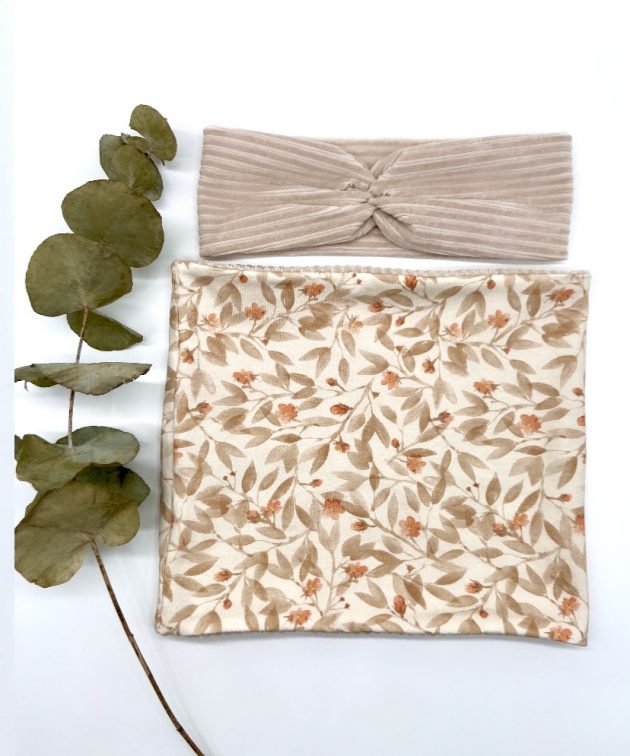 Loop Set Creme Cord und Blossem Jersey – Bild 7
