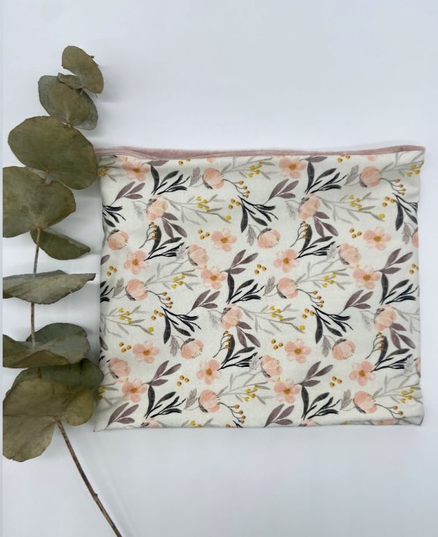 Loop mit Cord und Jersey mit Naturblumen – Bild 6