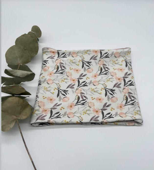 Loop mit Cord und Jersey mit Naturblumen – Bild 5