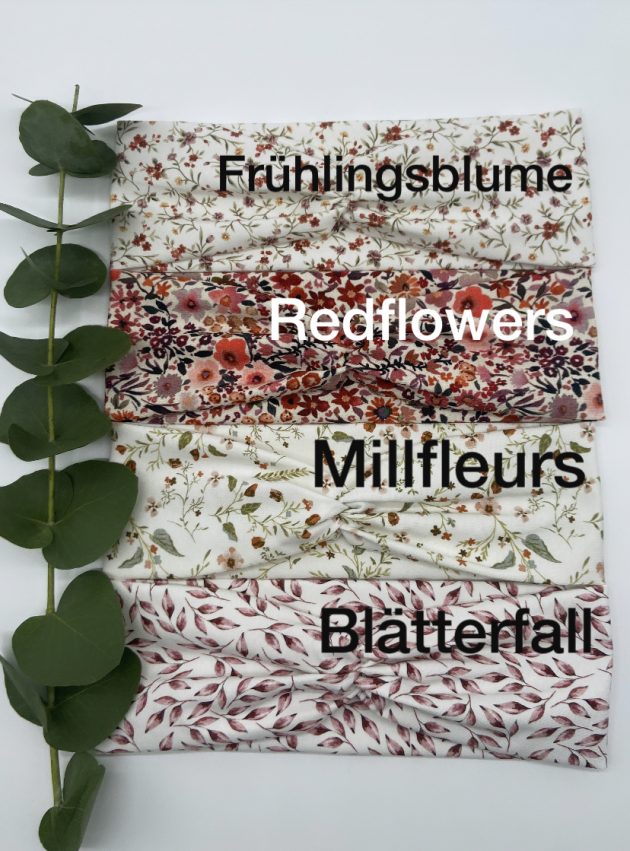 Haarband mit beliebten Blumenmuster – Bild 2