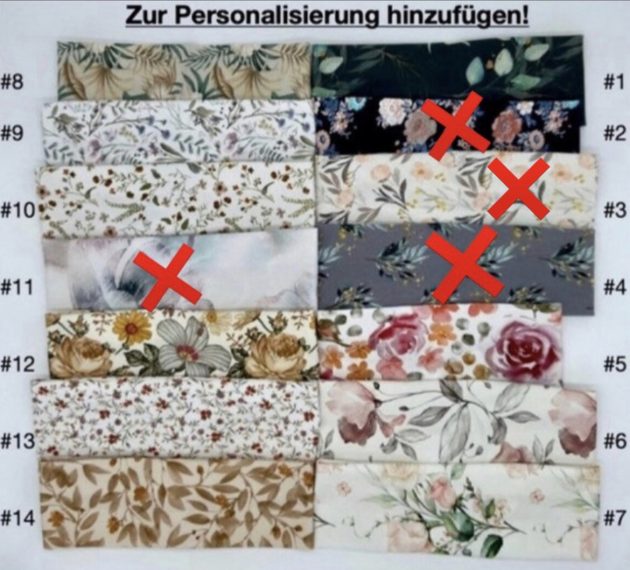 Loop in weiß mit Gänseblumen – Bild 2