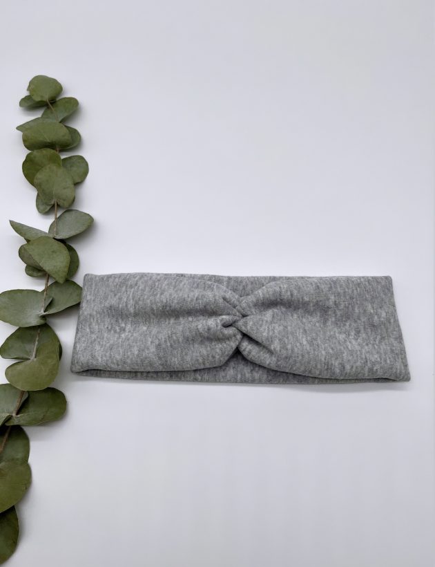 Haarband AlpenFleece-Nicki-Stoff GrauMelliert