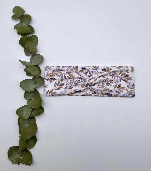 Haarband Flower "LilaGold" – Bild 2
